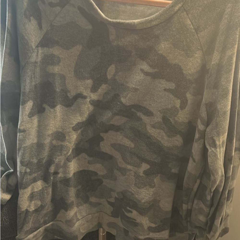 Camouflage Long Sleeve Top